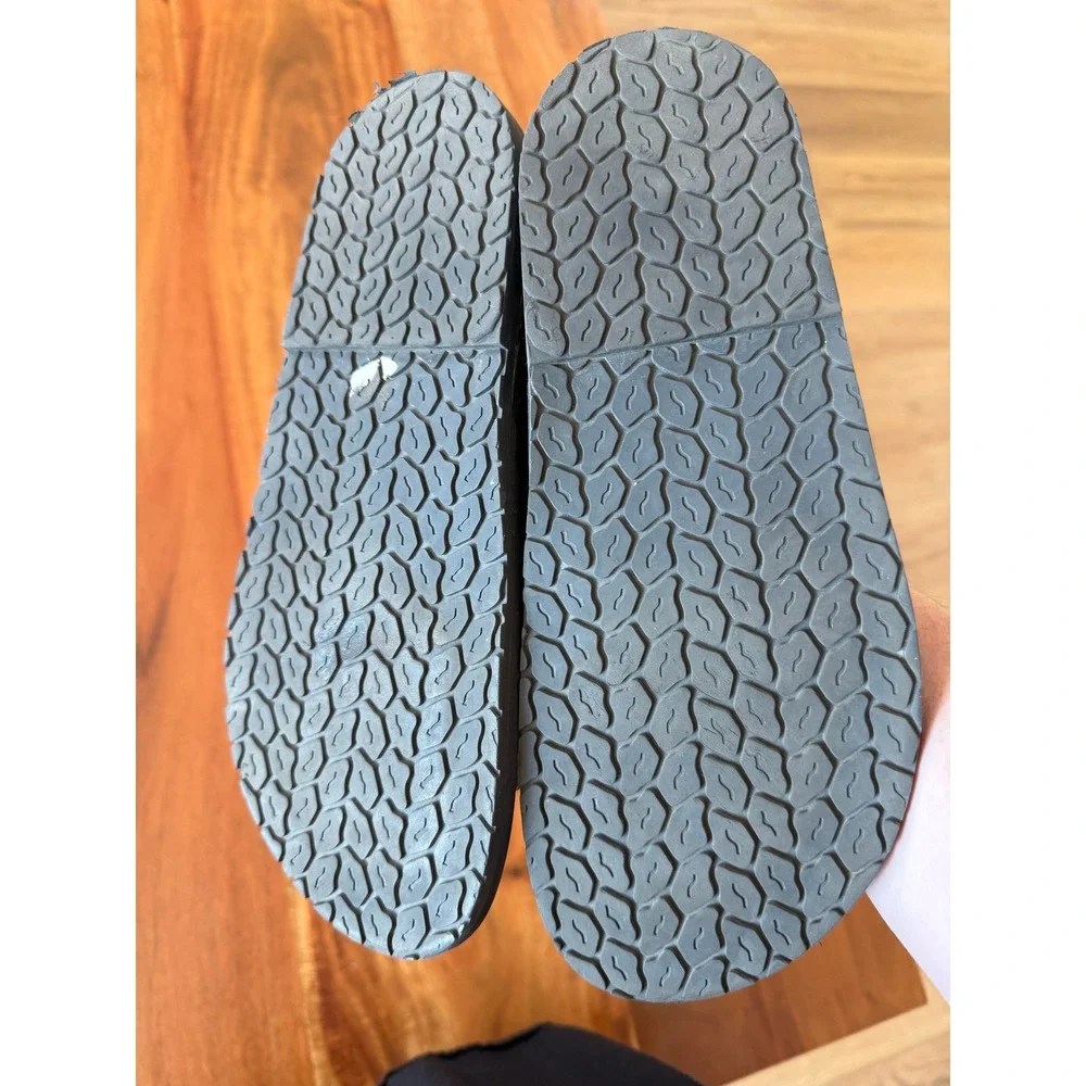 Zara Thick Black Strap Slip on Sandal Size 39 Women's 8-8.5 - Picture 4 of 4